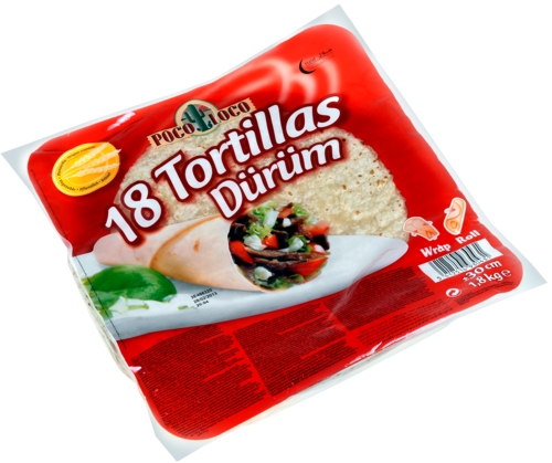 POCO-LOCO Dürüm-Tortillas Ø30cm (12')   18st