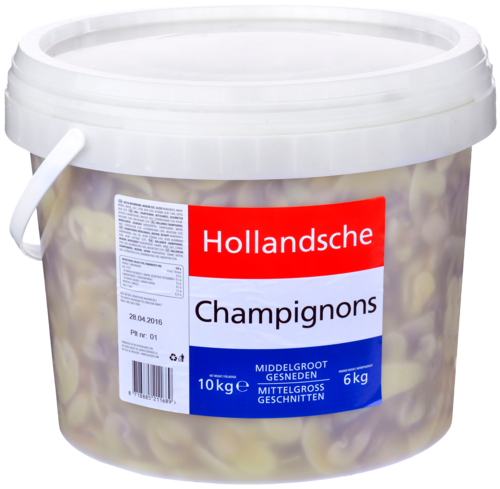 HOLLANDSCHE Champignons gesneden III-klasse   10L