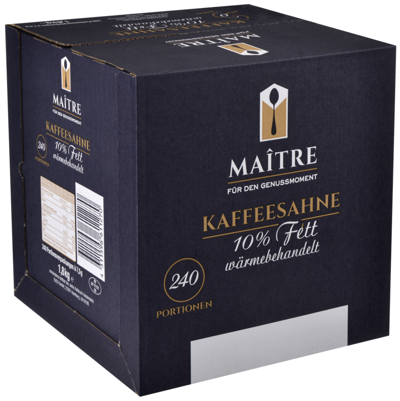 MAITRE Koffiemelk cups 10%   240x7,5g