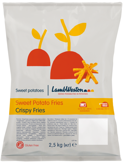 LAMB WESTON LWF105 Sweet Potato Fries DV   4x2,5kg