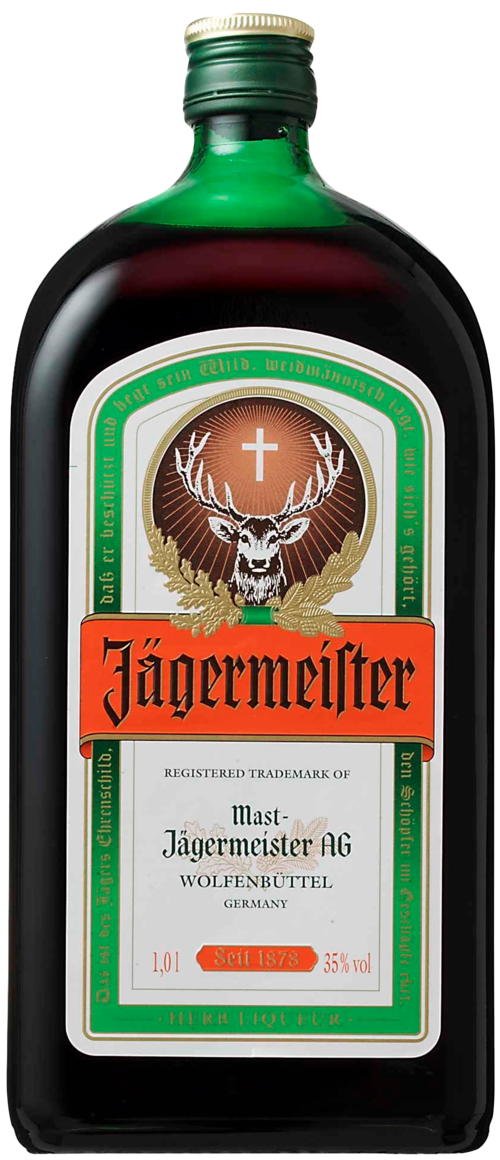 JÄGERMEISTER vierkant 35% Vol.  1L