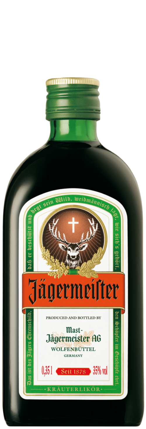 JÄGERMEISTER vierkant 35% Vol.  0,35L