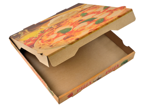 D.P. Pizzabox 24x24x4cm Kraft/Kraft Bruin   100st (Alt. 493786)