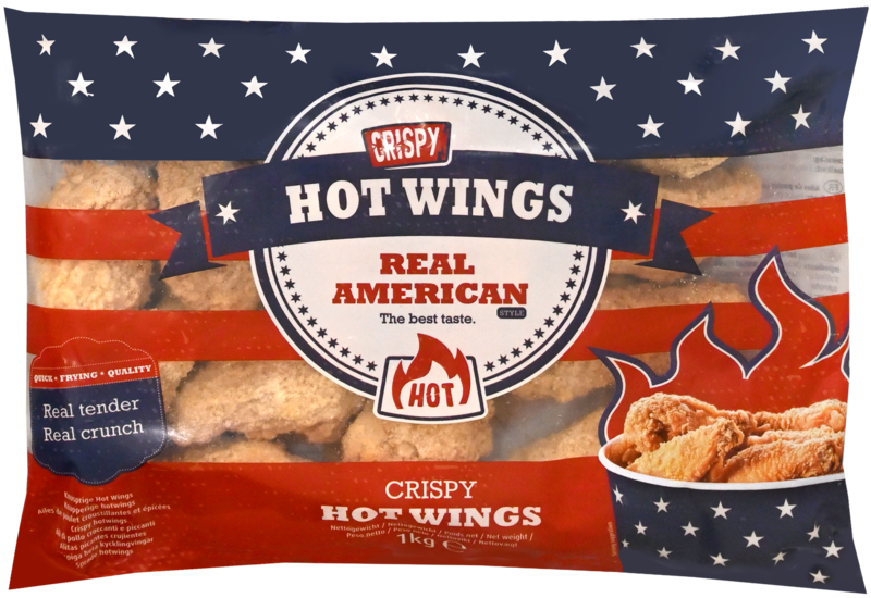 REAL AMERICAN Crispy Hotwings Halal DV   1kg