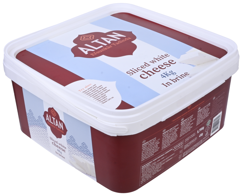 ALTAN Witte Kaas Gesneden in Pekel Halal 4kg
