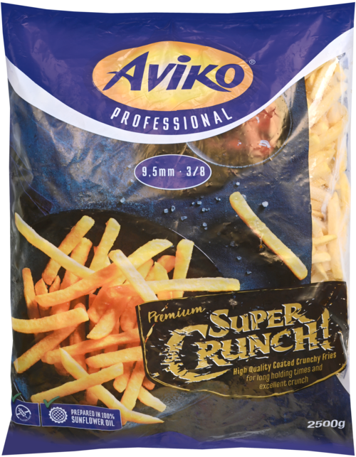 AVIKO Frites H SuperCrunch 9,5mm 3/8 Halal DV   4x2,5kg