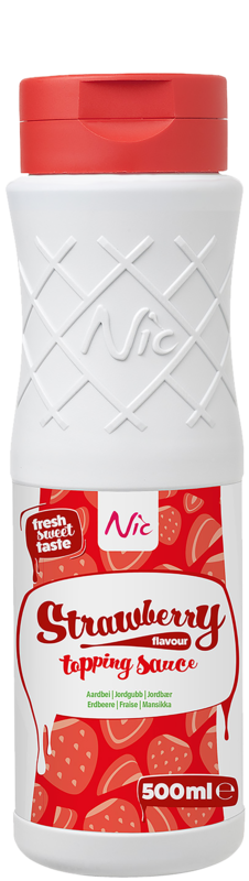 NIC Topping Aardbei   500ml