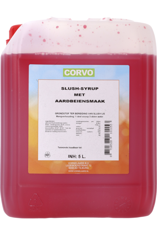 CORVO Slush siroop Aardbei   5L