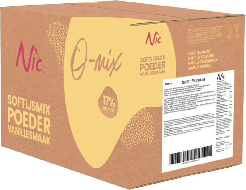 Frisiana IJsmix Poeder 17% melkvet O1  (14x1kg)