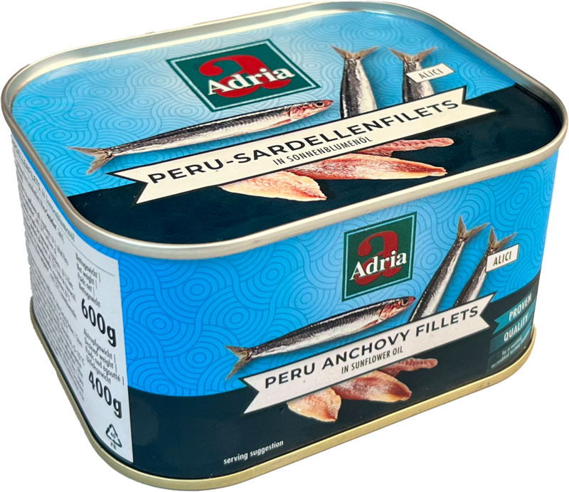 ADRIA ansjovisfilet in olie   600g