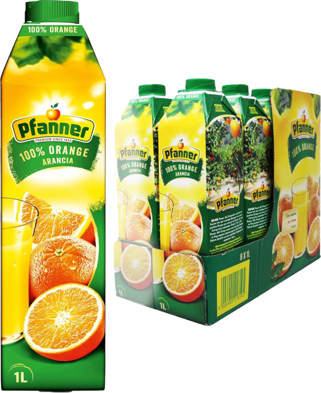 PFANNER Sinaasappelsap 100%   1L